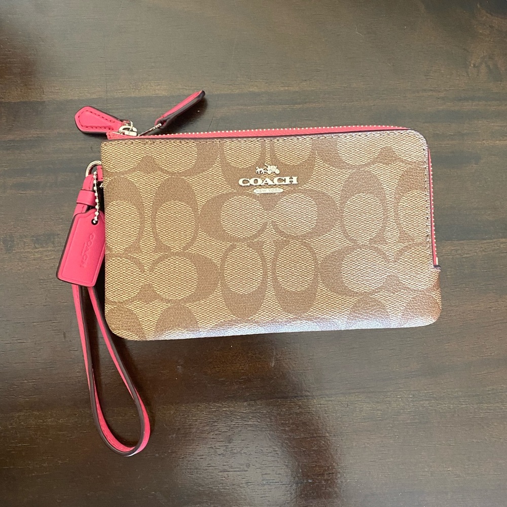 Hot Pink Coach Wristlet